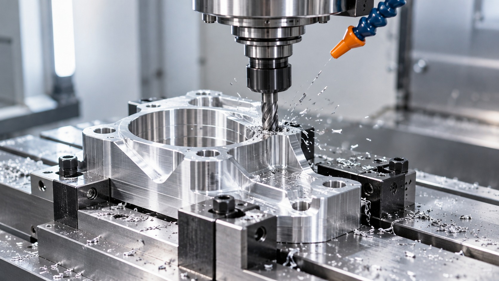 Illustration of precision CNC machining